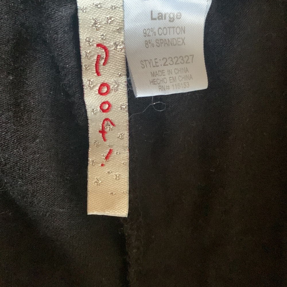 Poof! Black Pants With Cross Cutout Ankles - Picture 6 of 6